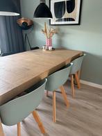 Set van 6 stoelen - Hout en Kunststof, Huis en Inrichting, Ophalen, Gebruikt, Overige kleuren, Vijf, Zes of meer stoelen