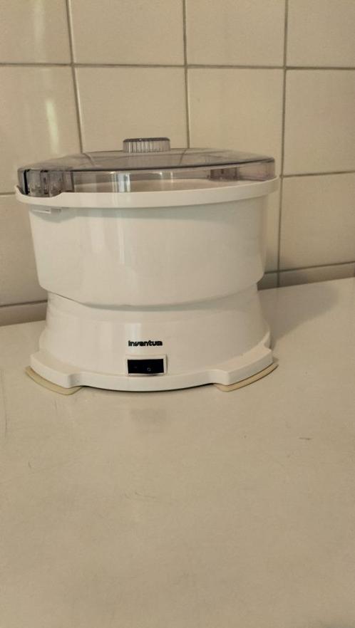 Inventum Aardappel/wortelschrapmachine + slamandje als Nieuw, Huis en Inrichting, Keuken | Keukenbenodigdheden, Zo goed als nieuw