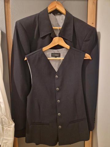 Vintage Donkerblauw 3-delig Pak - Eenmalig Gedragen beschikbaar voor biedingen