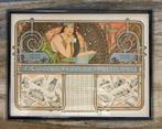 ALPHONSE MUCHA Art Nouveau Pelletier Poster in Lijst, Antiek en Kunst, Ophalen of Verzenden
