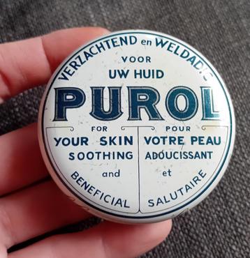 vintage blikje  Purol beschikbaar voor biedingen