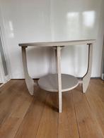 Taupe Art deco taupekleurige tafel uit de jaren 30, Ophalen, Art deco, Rond, Zo goed als nieuw