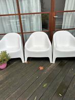 IKEA tuinstoep Scarpo wit, Tuin en Terras, Tuinstoelen, Ophalen, Gebruikt, Kunststof