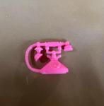 Barbie roze mini telefoon poppenhuis miniatuur, Verzamelen, Poppen, Gebruikt, Ophalen of Verzenden, Accessoires