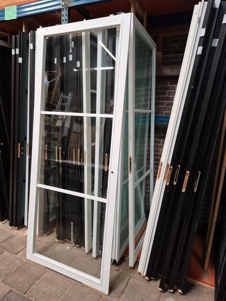 93x231,5cm Binnendeur opdek links staallook Wit SL42, Doe-het-zelf en Verbouw, Deuren en Horren, Nieuw, Binnendeur, 215 cm of meer