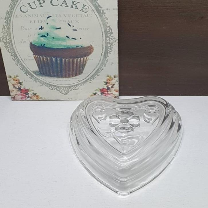 Oude glazen puddingvorm, Antiek en Kunst, Antiek | Glas en Kristal, Ophalen of Verzenden