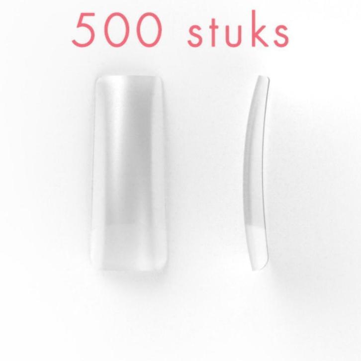 Clear nagel tips, breed opzetstuk, 500 stuks, Sieraden, Tassen en Uiterlijk, Uiterlijk | Cosmetica en Make-up, Ophalen of Verzenden