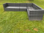 Z.g.a.n. wicker loungeset loungebank met mooie kussens, Tuin en Terras, Bank, Ophalen of Verzenden, Zo goed als nieuw, Loungeset