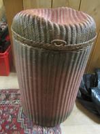 Vintage loyd loom ronde rieten mand met deksel, Ophalen