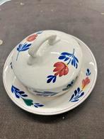 Antieke boerenbont botervloot, Antiek en Kunst, Antiek | Keramiek en Aardewerk, Ophalen of Verzenden