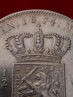 Rijksdaalder willem 3 zfr+ 1874, Ophalen of Verzenden, Koning Willem III, 2½ gulden