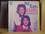 7" Single Phil & John - Marina / Oh, Sunny Sunny, Gebruikt, 7 inch, Single, Ophalen of Verzenden