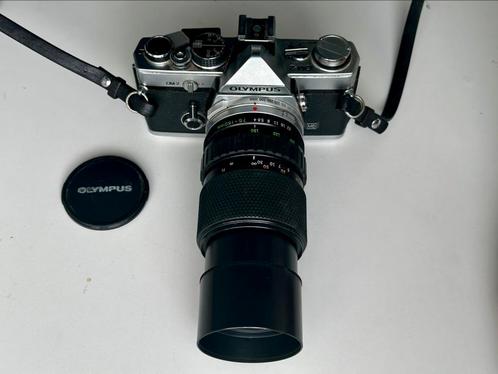 Olympus OM-2 met 75-150 mm tele zoomlens, Audio, Tv en Foto, Fotocamera's Analoog, Gebruikt, Spiegelreflex, Olympus, Ophalen of Verzenden