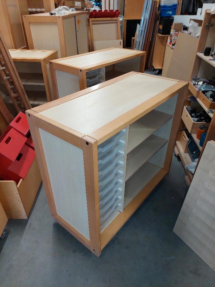 2x Schilte kast met lades en schappen - kast 310, Huis en Inrichting, Kasten | Boekenkasten, Zo goed als nieuw, 100 tot 150 cm
