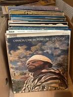 Doos met +/- 40 Vinyl LP's, Cd's en Dvd's, Ophalen, Gebruikt, 12 inch