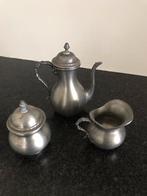 Vintage tinnen koffie servies., Antiek en Kunst, Antiek | Tin, Ophalen of Verzenden