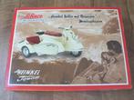 heinkel tourist scooter met zijspan schuco bouwdoos 1:10 nos, Overige merken, Tank, Groter dan 1:32, Nieuw