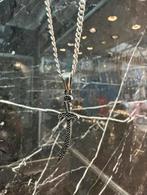 Prachtige 925 zilveren ketting met zwaard, Sieraden, Tassen en Uiterlijk, Kettingen, Ophalen of Verzenden, Nieuw, Zilver