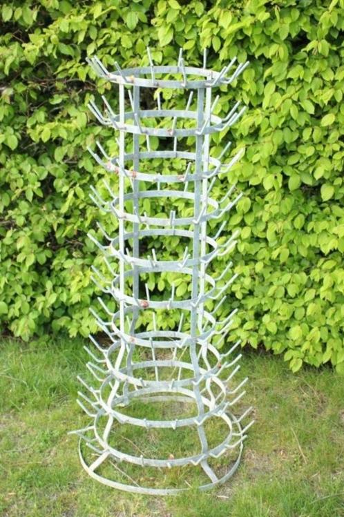 Vintage Frans flessendroogrek, Huis en Inrichting, Woonaccessoires | Wijnrekken, Gebruikt, Minder dan 50 cm, Ophalen