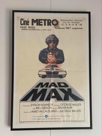 Mad Max Bioscoop Poster - Ingelijst 60x40cm beschikbaar voor biedingen