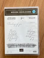 Stampinup stempel set woven heirlooms, Hobby en Vrije tijd, Stempelen, Ophalen of Verzenden, Zo goed als nieuw