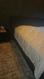 Zwart Tweepersoonsbed 180x200 cm, Huis en Inrichting, Slaapkamer | Bedden, Ophalen, Gebruikt, Zwart, Tweepersoons