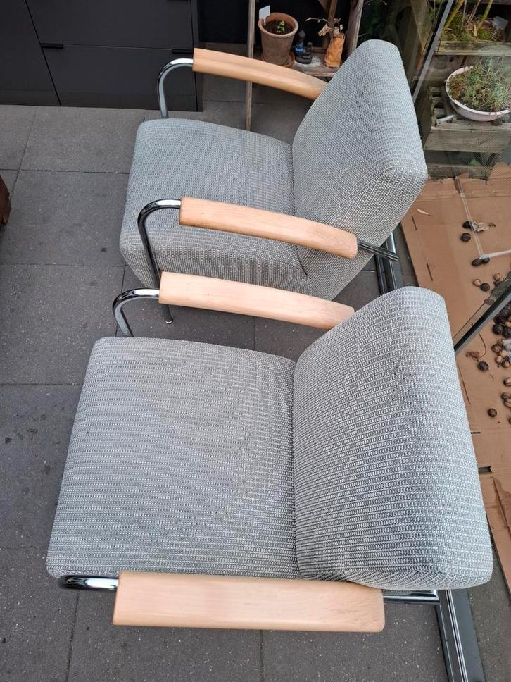 Twee Leolux Scylla fauteuils samen voor, Huis en Inrichting, Fauteuils, Gebruikt, Ophalen