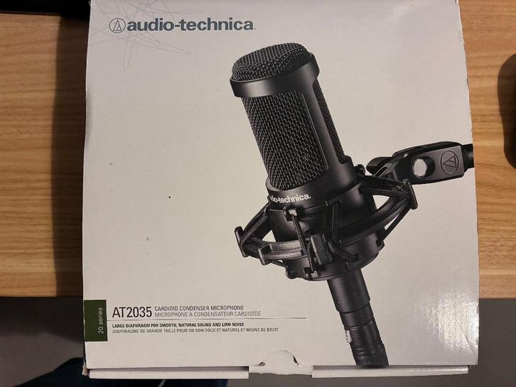 Audio technica AT2035 condensator microfoon, Muziek en Instrumenten, Microfoons, Zo goed als nieuw, Studiomicrofoon, Ophalen
