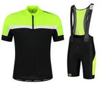 Fietskledingset Rogelli Course/Tyro fluorzwart/wit, Verzenden, Info@gowapromotions.com, Nieuw, 4838gt
