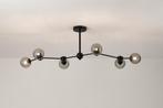 Westwing Aurelia Plafondlamp - Zwart, Ophalen, Zo goed als nieuw, Glas, Modern