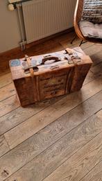 Gratis Hutkoffer leer kapot, Antiek en Kunst, Curiosa en Brocante, Ophalen