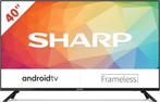 Sharp Aquos 40FG2EA - 40inch - Full-HD - Android Smart-TV, 50 Hz, Ophalen of Verzenden, Zo goed als nieuw, 100 cm of meer