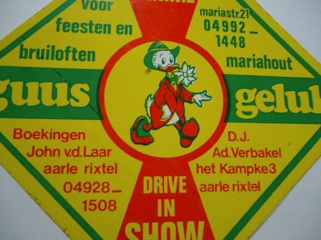 sticker oud Guus Geluk strip donald duck mariahout retro, Verzamelen, Stickers, Zo goed als nieuw, Bedrijf of Vereniging, Verzenden