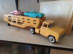 Vintage Tonka carhauler  + 2 auto's nieuwstaat jaren 60, Verzenden