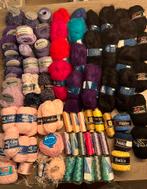 Grote partij wol, katoen,  etc. nieuw en resten, Hobby en Vrije tijd, Breien en Haken, Ophalen of Verzenden, Nieuw, Breien of Haken