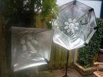 Foto/Video daglicht set. Continu licht instelbaar.  COMPLEET, Ophalen of Verzenden, Zo goed als nieuw, Lamp of Flitsset