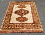 Beige geknoopt vloerkleed / tafelkleed, Gebruikt, Beige, 150 tot 200 cm, 150 tot 200 cm