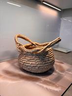 Gevlochten Mand, Mand, Rond, Ophalen of Verzenden, Zo goed als nieuw