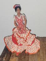 Antieke Spaanse Flamenco Danseres Pop met castagnetten, Ophalen of Verzenden, Gebruikt, Pop