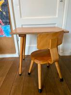 Vintage Schilte schoolsetje: schoolstoeltje met kleutertafel, Kinderen en Baby's, Kinderkamer | Tafels en Stoelen, Ophalen, Gebruikt