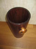 Vintage Franse brutalistische houten paraplubak jaren 60, Ophalen of Verzenden, Gebruikt, Hout