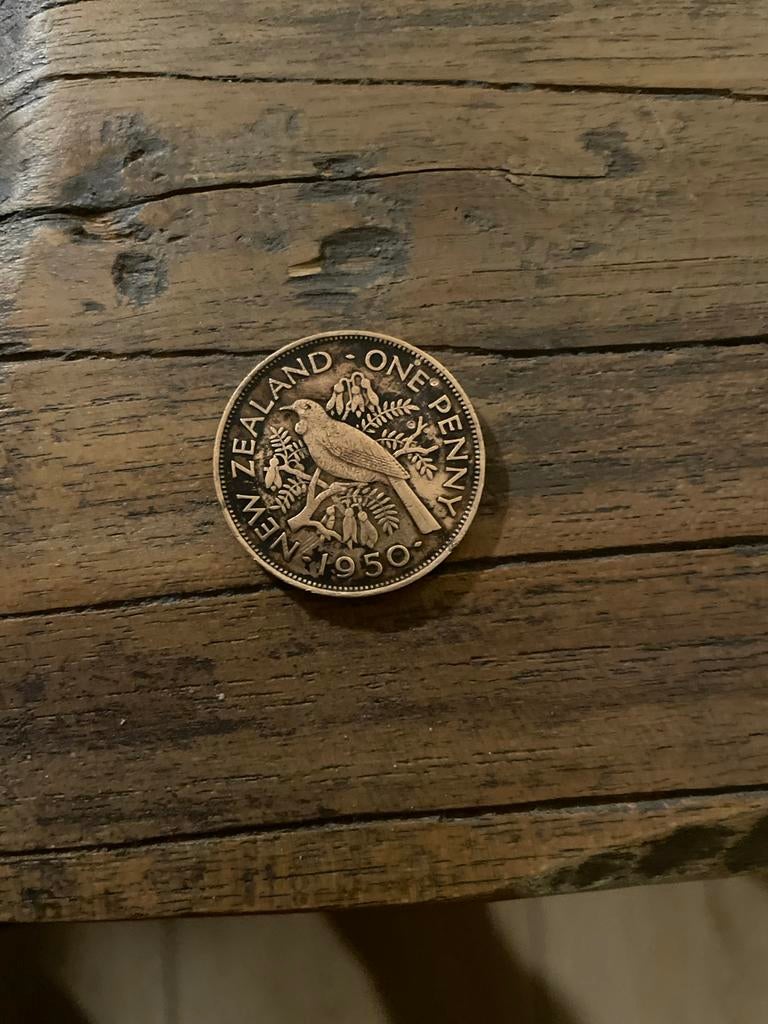 Nieuw Zeeland Penny 1950 - Goede Staat, Ophalen of Verzenden, Losse munt