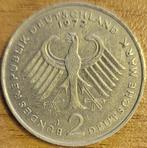 DUITSLAND 2 mark 1972 J Hamburg Theodor Heuss KM#A127 VF .., Ophalen of Verzenden, Duitsland, Losse munt