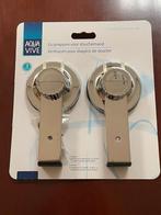 AquaVive zuignappen 2 stuks chroom NIEUW, Ophalen of Verzenden, Nieuw