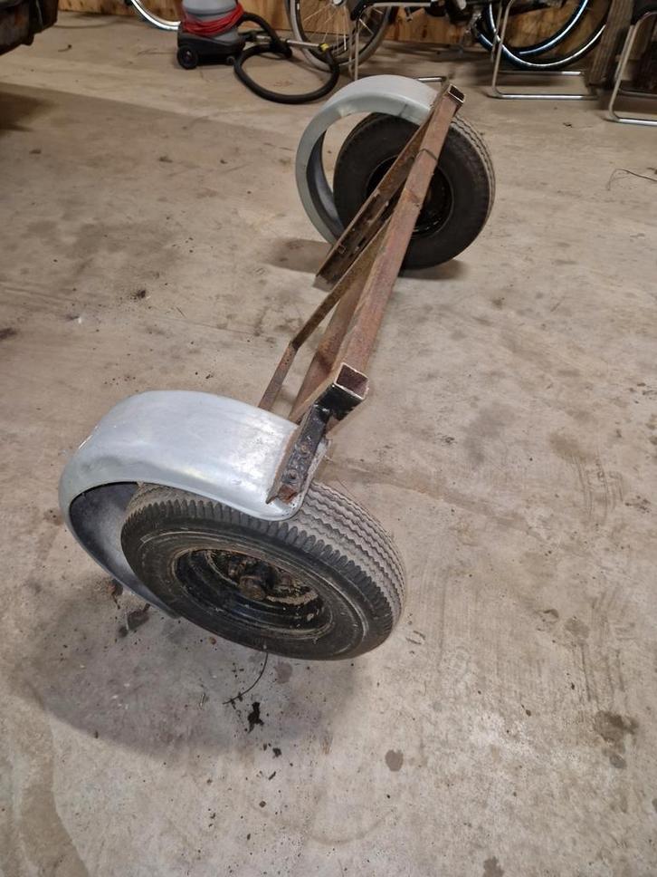 Aanhanger as met wielen en spatborden, Auto diversen, Aanhangwagen-onderdelen, Gebruikt, Ophalen