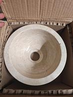 Marmer/Travertin Waskom - Nieuw in Doos!, Huis en Inrichting, Badkamer | Badkamermeubels, Minder dan 50 cm, Nieuw, Ophalen of Verzenden