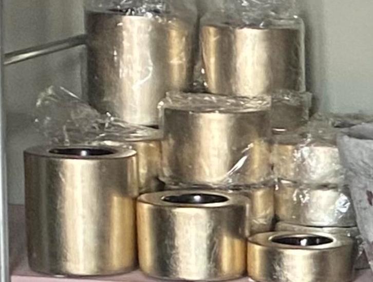 3x Gouden kaarsen theelicht waxinelicht houder chrome design, Huis en Inrichting, Woonaccessoires | Kandelaars en Kaarsen, Nieuw