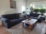 Set van twee banken (2-zit en 3-zit), kleur grijs, Huis en Inrichting, Ophalen, Gebruikt, Tweepersoons, 75 tot 100 cm