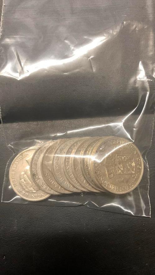 10x 1 gulden wilhelmina zilver, Postzegels en Munten, Edelmetalen en Baren, Zilver, Verzenden
