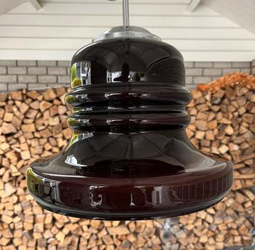 Vintage hanglamp zeer mooi glas van Honsel jaren ‘60, E27 beschikbaar voor biedingen